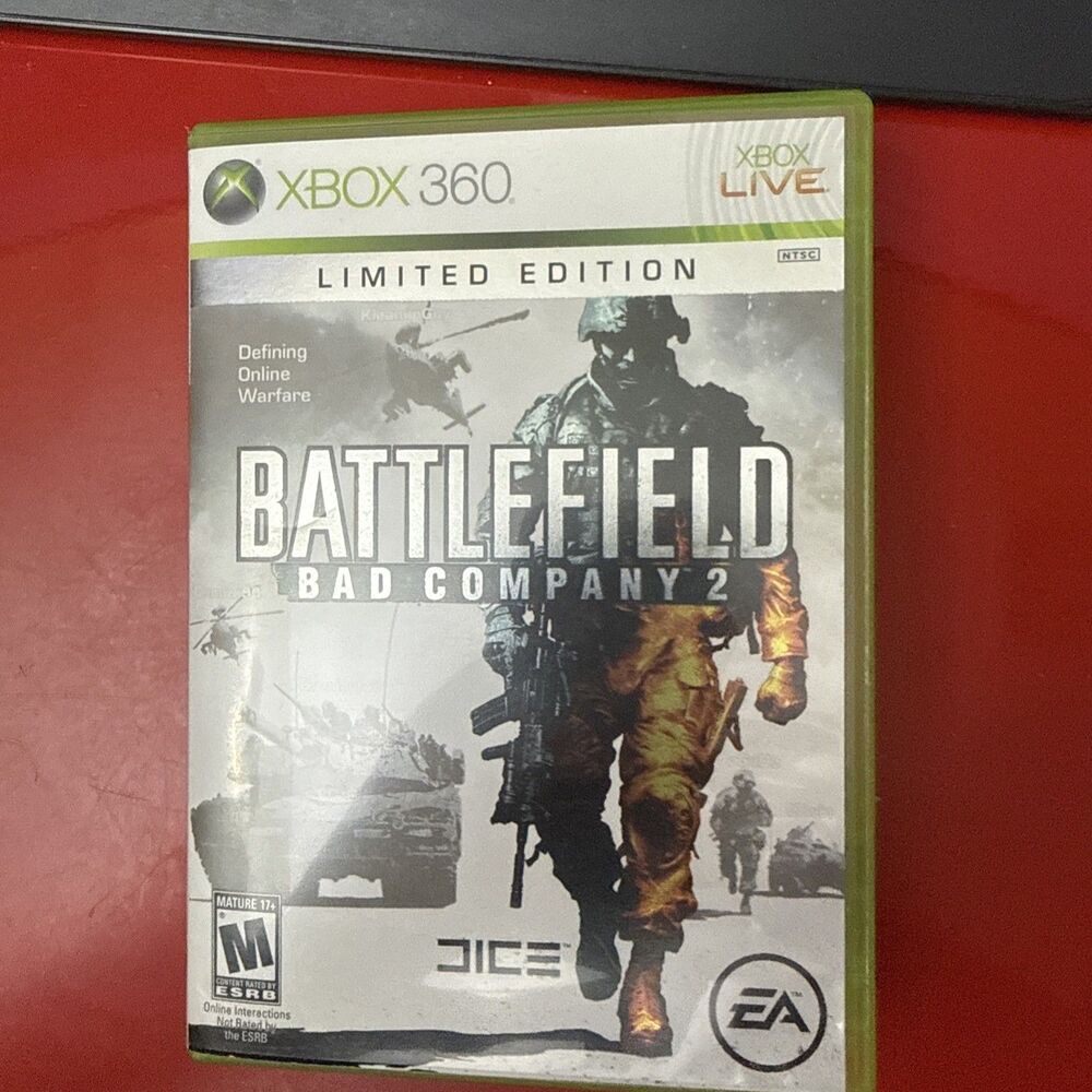 Battlefield: Bad Company 2 (Microsoft Xbox 360, 2010) Case Booklet Disc